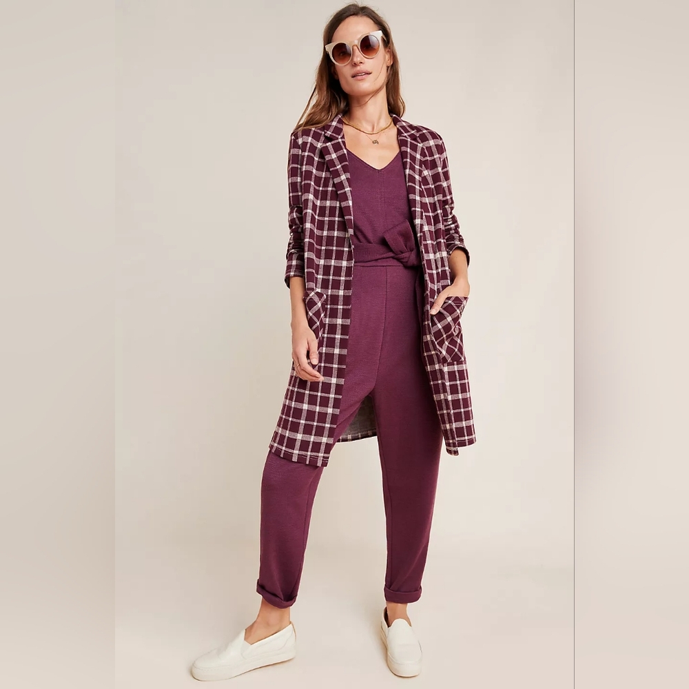 Anthropologie Melrose Plaid Duster by Harlyn